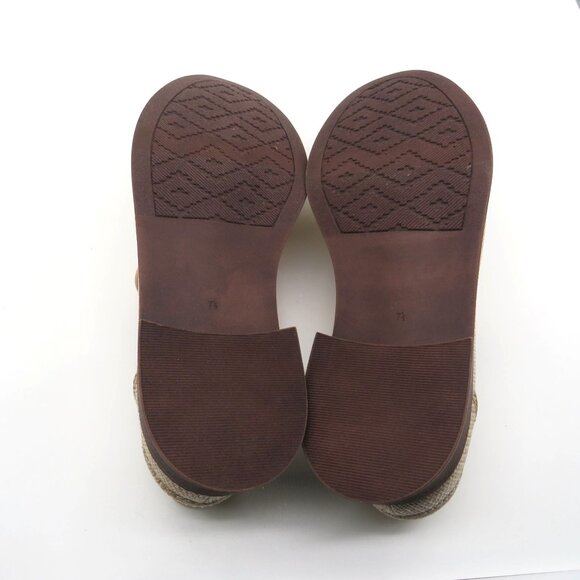 Zodiac Women's Beige Woven Penny Loafers With Faux Leather Trim 7.5 NEW - Picture 7 of 7